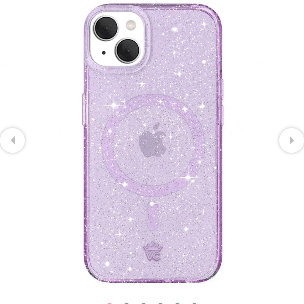Velvet Caviar Lilac Glitter Stardust iPhone 14 ProMax case